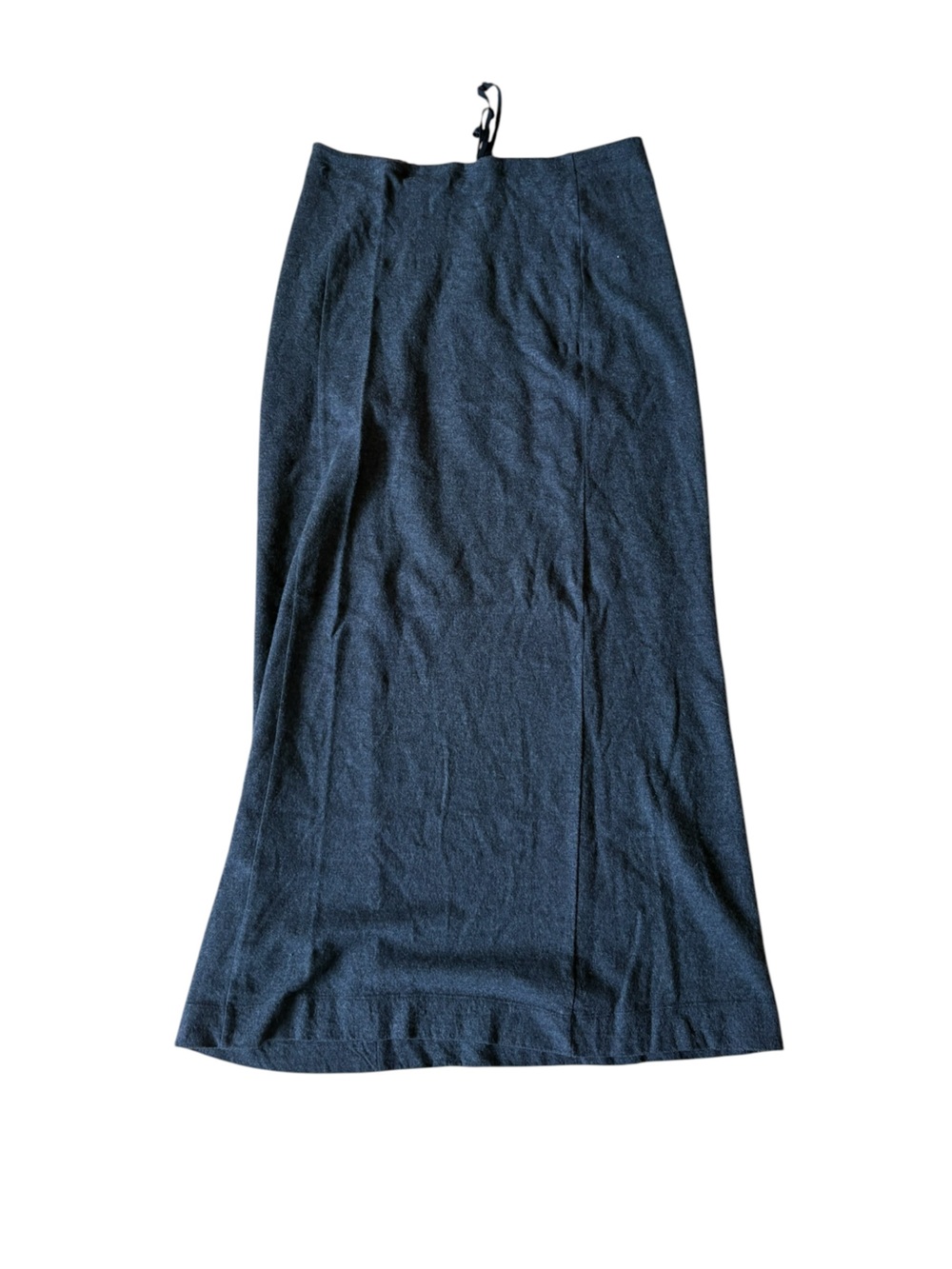 Y2K Fashion-Women's Charcoal Maxi Skirt - Sleek Everyday Style